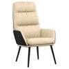 vidaXL Relaxsessel Creme Stoff