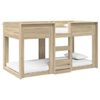 vidaXL Etagenbett f&uuml;r Kinder Sonoma-Eiche 75 x 190 cm Holzwerkstoff