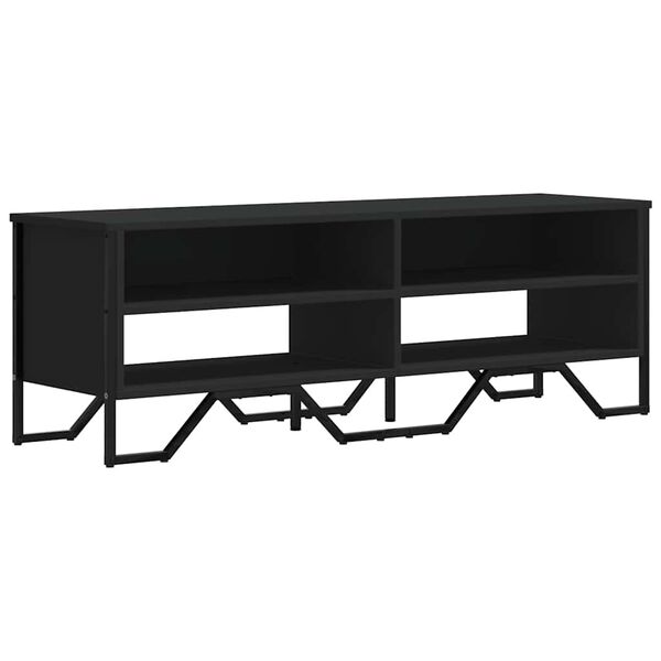 vidaXL TV-Schrank Schwarz 122x34x41 cm Holzwerkstoff