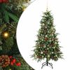 vidaXL K&uuml;nstlicher klappbarer Weihnachtsbaum Gr&uuml;n 150 cm PE und PVC