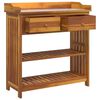 vidaXL Garten-Schrank Natur 93 x 41,5 x 98 cm Massivholz Akazie