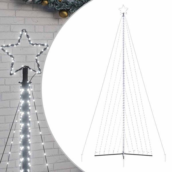 vidaXL LED Weihnachtsbaum 789 LEDs Kaltweiß 476 cm
