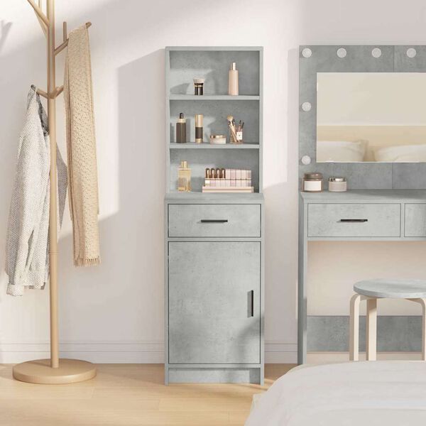 vidaXL Highboard Beton Grau 40 x 40,5 x 135 cm Holzwerkstoff
