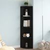 vidaXL Eckregal Schwarz 40x41,5x180 cm Holzwerkstoff