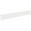 vidaXL Raseneinfassung 10 pcs 103 x 15 cm Stahl Wei&szlig;