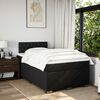 vidaXL Boxspringbett mit Matratze Schwarz 120x200 cm Stoff