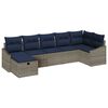 vidaXL Sofa Set mit Kissen 4 pcs Poly-Rattan