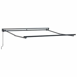 vidaXL Markisenrahmen Verstellbar Anthrazit 3 x 2,5 m Stahl