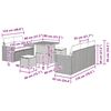 vidaXL Gartensofa-set 8 pcs Schwarz Poly-Rattan