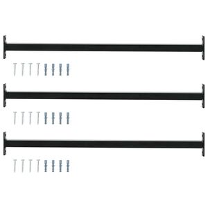 vidaXL Verstellbarer Fenster-Sicherheitsbalken 3 stk. 710 - 1200 mm