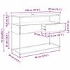 vidaXL Konsolentisch Altholz 100 x 40 x 75 cm Holzwerkstoff