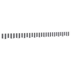 vidaXL Markisenvolant Anthrazit und Wei&szlig; Gestreift 280x20 cm