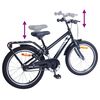 vidaXL Kinderfahrrad 18 Zoll f&uuml;r 5-7 Jahre alt Schwarz
