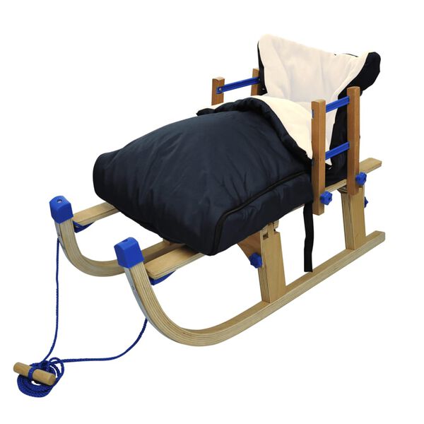 Schlitten Lehne R&uuml;ckenlehne Massivholz