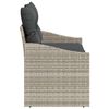 vidaXL Garten-Sofa mit Kissen 123 x 62 x 69 cm Poly-Rattan