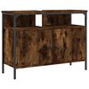 vidaXL Waschbeckenunterschrank R&auml;uchereiche 80x30x60 cm Holzwerkstoff