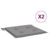 vidaXL Gartenstuhl-Kissen 2 Stk. Grau 40x40x3 cm Oxford-Gewebe