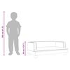 vidaXL Kindersofa Creme 80x45x30 cm Kunstleder