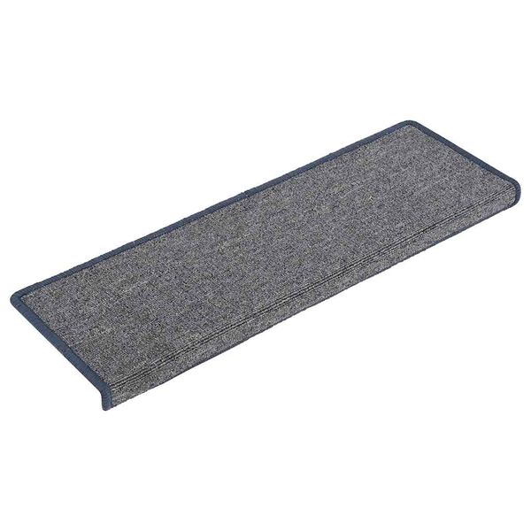 vidaXL Stufenmatten 30 Stk. 65 x 21 x 4 cm Hellgrau und Blau Rechteckiger Rand