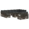 vidaXL Gartensofa-set 13 stk. Grau und Dunkelgrau 100 x 55 x 73 cm