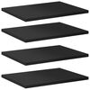 vidaXL B&uuml;cherregal-Bretter 4 Stk. Hochglanz-Schwarz 40x30x1,5 cm