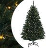 vidaXL K&uuml;nstlicher klappbarer Weihnachtsbaum 150 cm 150 LEDs