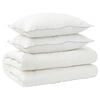 vidaXL Bettdecke und Kissen Set 3 stk. 200x220 cm 4 Jahreszeiten Wolle