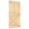 vidaXL T&uuml;r NARVIK 100 x 210 cm Massivkiefer (Unbehandelt) Natur