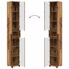 vidaXL Badezimmerschrank Altholz 30,5 x 30 x 195 cm Holzwerkstoff