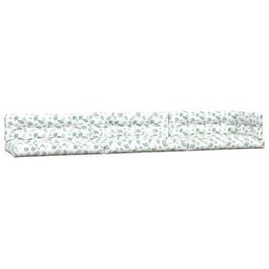 vidaXL Palettenkissen 7-tlg. Blattmuster Stoff