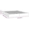 vidaXL Massivholzbett Wei&szlig; 200x200 cm
