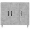 vidaXL Sideboard Betongrau 90x34x80 cm Holzwerkstoff