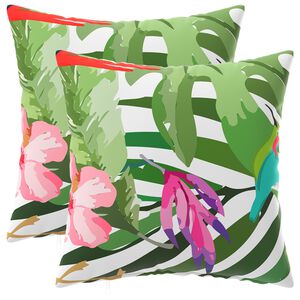 vidaXL Kissenbezug 2 pcs HEERLEN Schwarz 30 x 30 cm Polyester