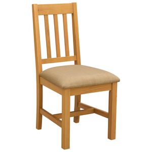 vidaXL Esszimmerstuhl VENLO 2 stk. Massivholz Eiche Beige