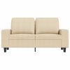 vidaXL 2-Sitzer-Sofa Creme 120 cm Stoff