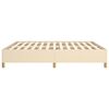vidaXL Boxspringbettgestell Creme 180x200 cm Stoff