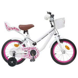vidaXL Kinderfahrrad 12 Zoll f&uuml;r 2-4 Jahre alt Wei&szlig;