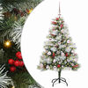 vidaXL K&uuml;nstlicher Weihnachtsbaum Gr&uuml;n und Wei&szlig; 120 cm