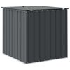 vidaXL Gartenlagerbox Schwarz 101,5 x 107 x 100 cm Stahl