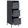 vidaXL Highboard Anthrazit 39x35x103,5 cm Stahl