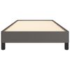 vidaXL Bettgestell Grau 100x200 cm Kunstleder