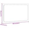 vidaXL Badspiegel Grau Sonoma 60x8,5x38 cm Holzwerkstoff