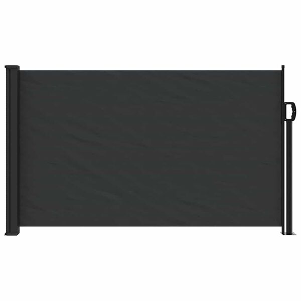 vidaXL Seitenmarkise Ausziehbar Schwarz 117x300 cm