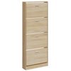 vidaXL Schuhschrank Eichen-Optik 59x17x150 cm Holzwerkstoff