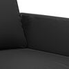 vidaXL 2-Sitzer-Sofa Schwarz 120 cm Kunstleder