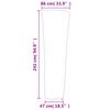 vidaXL Heizstrahler-Abdeckungen 2 Stk. Pyramidenform 86x47x241 cm 420D