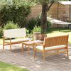 vidaXL Gartensofa-set 3 pcs Braun 120 x 65,5 x 79 cm Massivholz Akazie