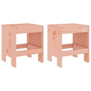 vidaXL Gartenhocker 2 Stk. 40x36x45 cm Massivholz Douglasie