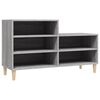 vidaXL Schuhregal Grau Sonoma 102x36x60 cm Holzwerkstoff