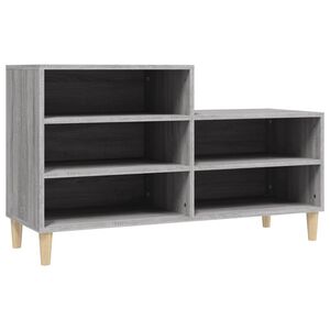 vidaXL Schuhregal Grau Sonoma 102x36x60 cm Holzwerkstoff